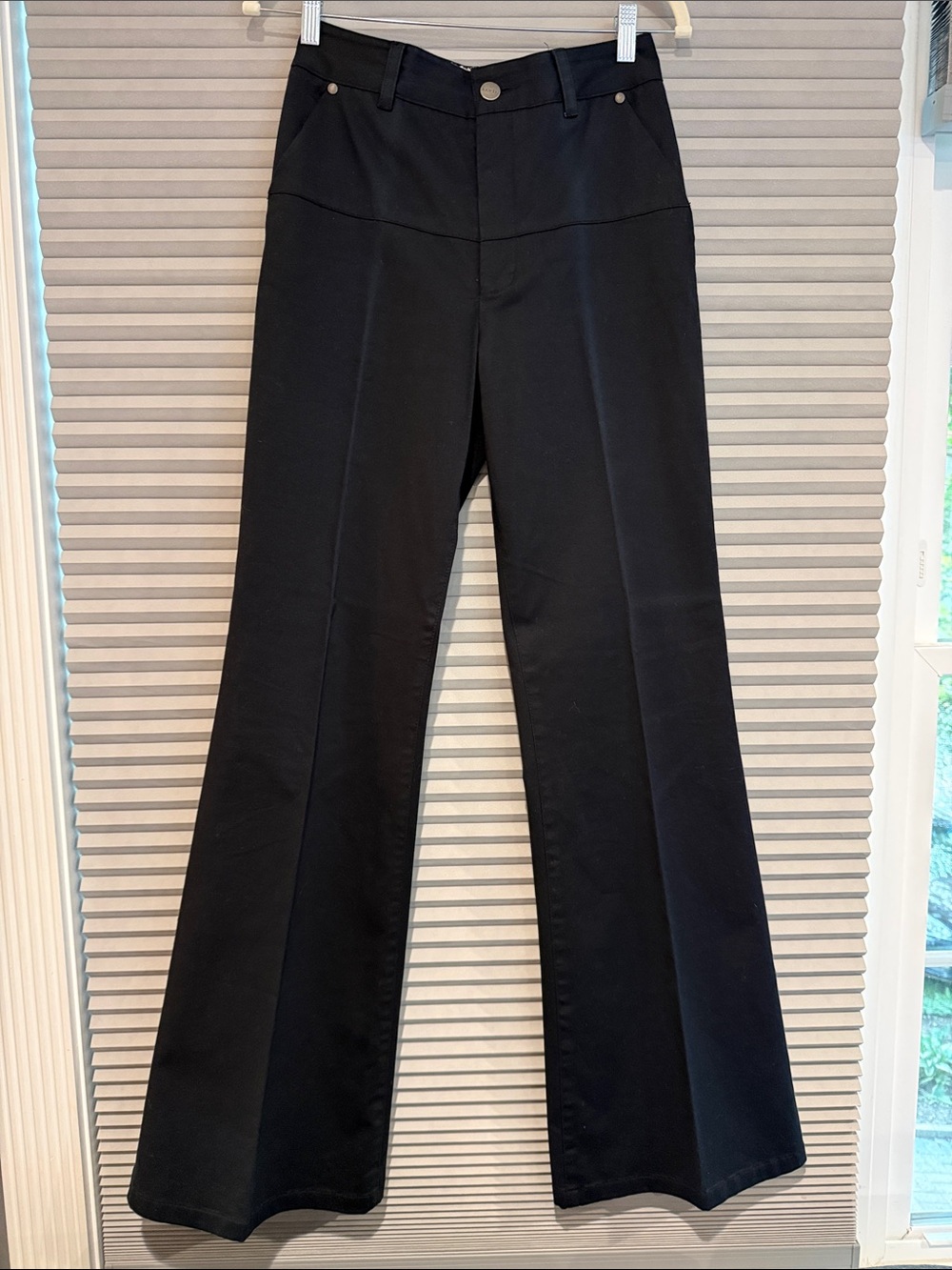 Alvin Valley Black Boot-Cut Pants